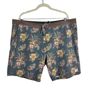 Katin Benji Hybrid Board Short Trunks Men 40 Tropical Floral Surf Outdoor Sport